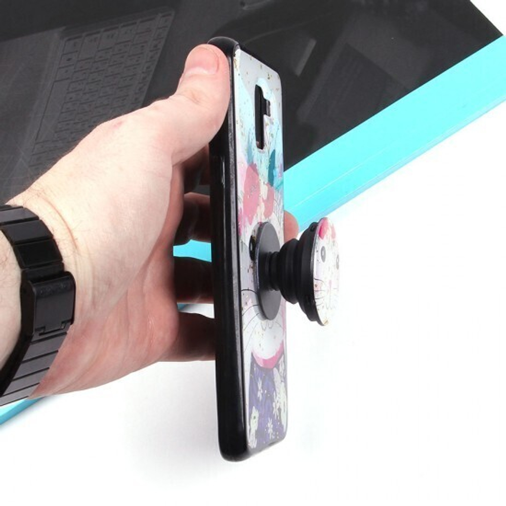 Чехол ТПУ с попсокетом для Samsung Galaxy J6 (2018), 010896