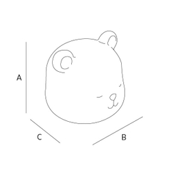 Zara Home Детский ночник, цвет бежевый, 10.5 см · 2682/763