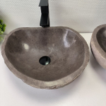 Раковина из речного камня ПАРА! RS-63827 46*39*15 2шт 0126