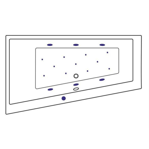 Акриловая ванна Excellent Sfera Slim L Relax 170x100 WAEX.SFL17S.RELAX