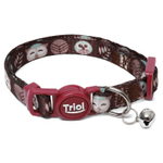 Ошейник  для кошек нейлоновый  "Сова" XS, 10*210-330мм, Triol