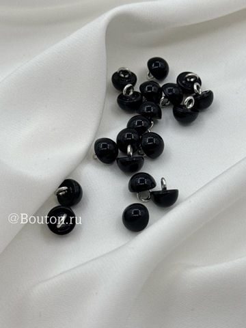 Пуговицы Жемчужные18 черные 8 мм