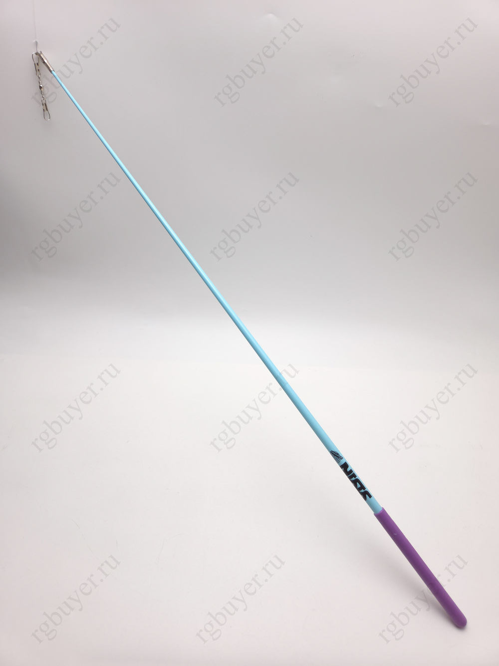 Палочка Sasaki 57 см голубая с фиолетовой ручкой AQВUxRRK (Aqua Вlue x Lilac)