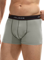 Мужские трусы-боксеры с широкой резинкой с логотипом Jolidon (Размер: M) (Цвет: серый)