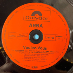 Винтажная виниловая пластинка LP ABBA АББА Voulez Vous (Germany 1979) I Have A Dream