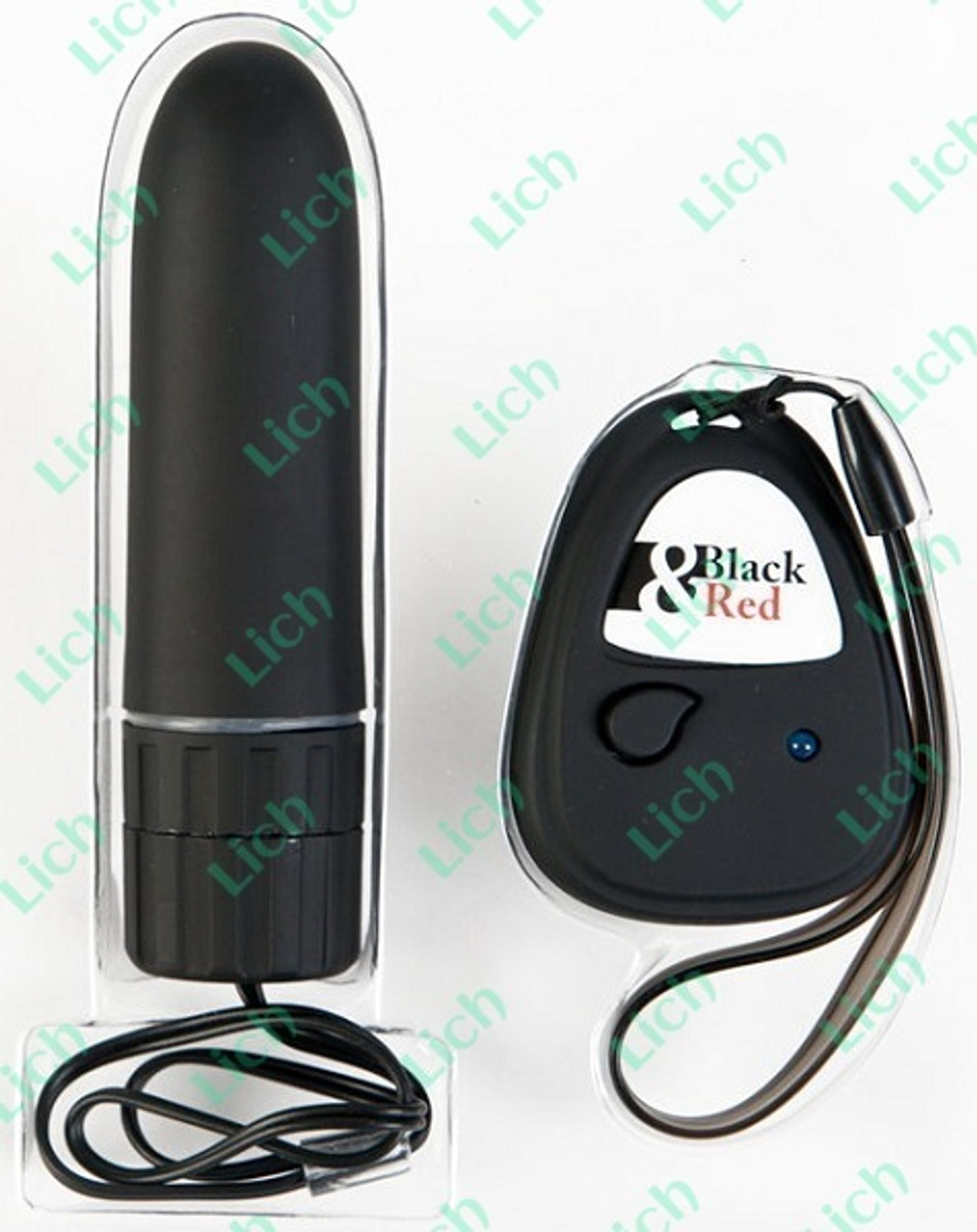 Чёрный вибратор на радиоуправлении