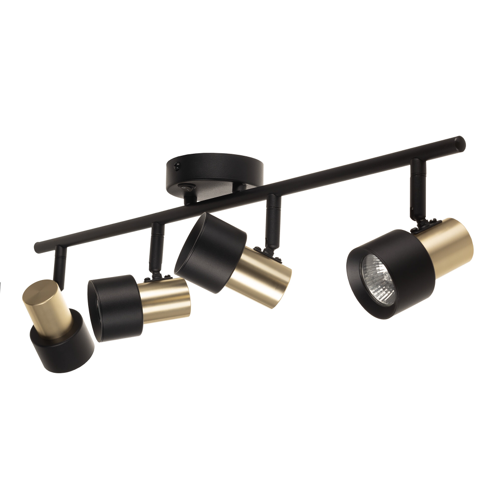 Citilux SAT CL505641 Спот поворотный с выключателем Чёрный+Золото