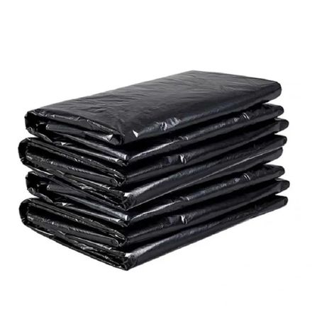 Мешки мусорные в пластах 240л 90x140см 60мкм чёрный (50/100шт)