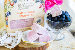 Лукум с соком жимолости и кокосовой стружкой, 300 г