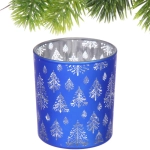 Подсвечник «Сказочная метель» 7*7,8 см, Синий