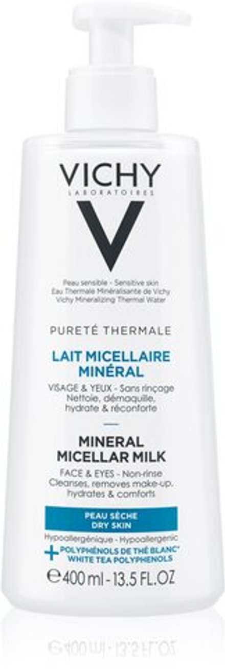 Vichy Purete Thermale - минеральное мицеллярное молочко для сухой кожи /   400  ml  / GTIN 3337875675000