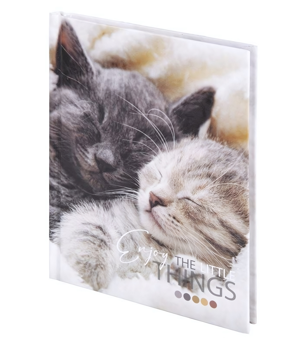 Блокнот А6 80л,клетка,твердый переплет"Котики"(STAFF)