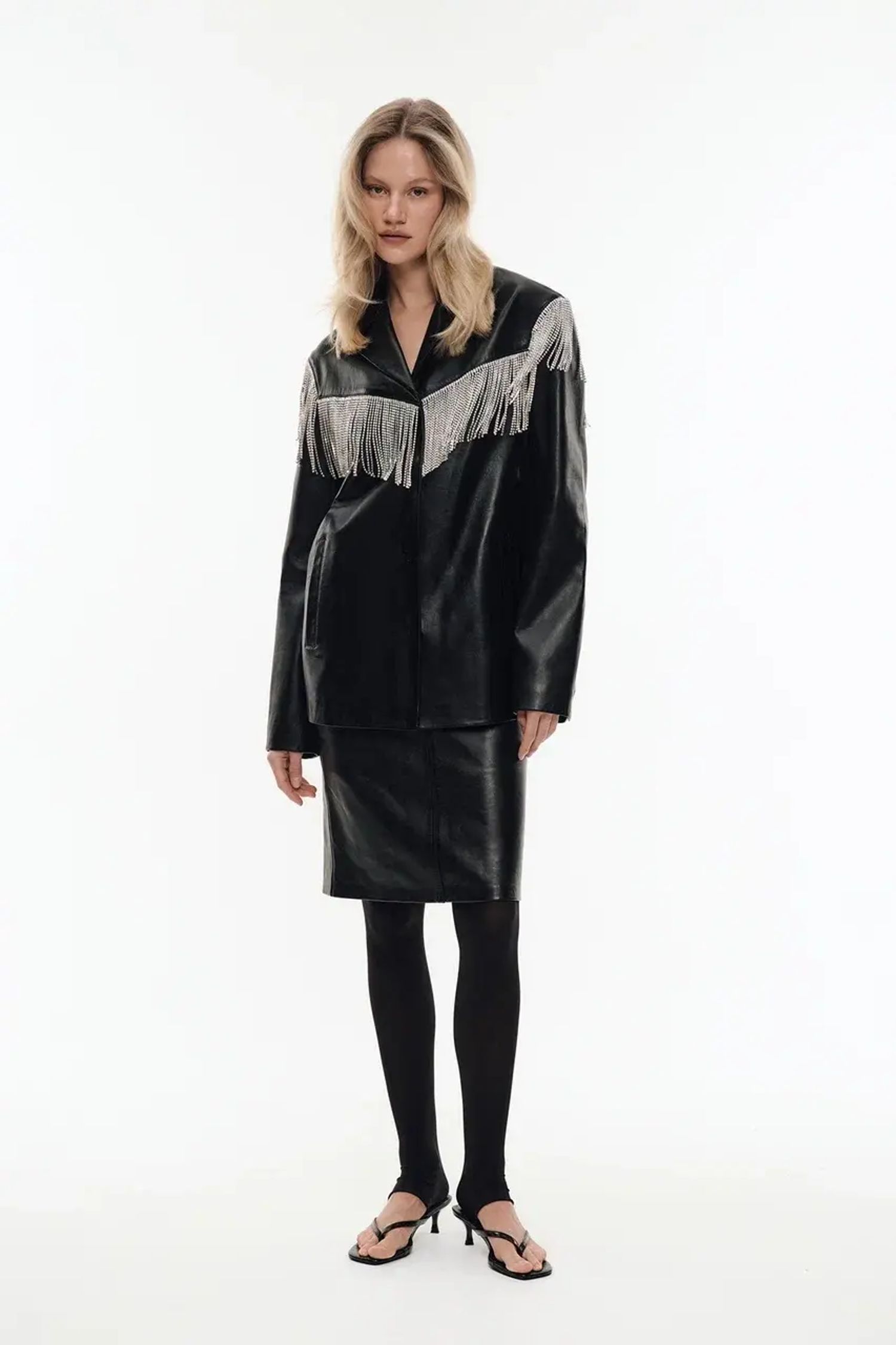 Кожаная юбка (Bad Teacher), черная