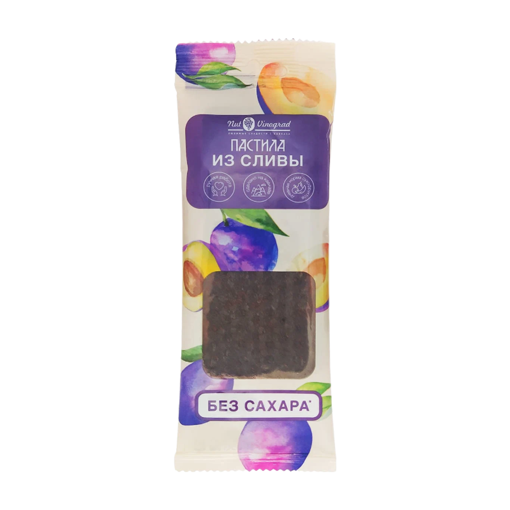 Пастила Фруктовая Слива Без Сахара 80г (Nut Vinograd)