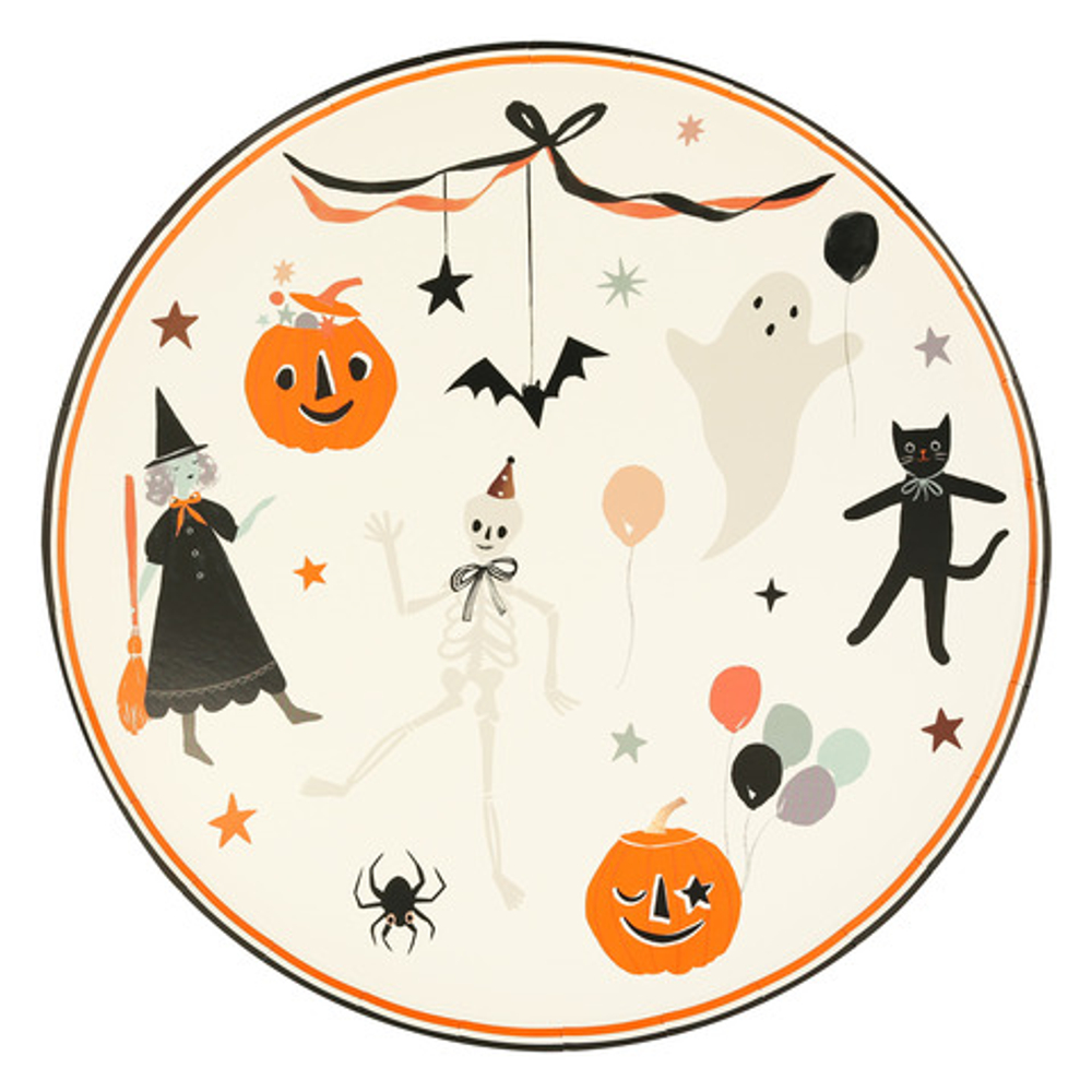 Тарелки большие “Happy Halloween” 8 шт. (2024)