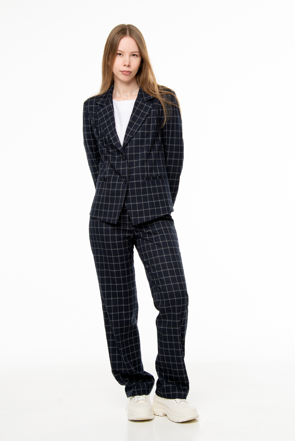 Жакет женский 4547зпа, клетка #406Ки044547зпа