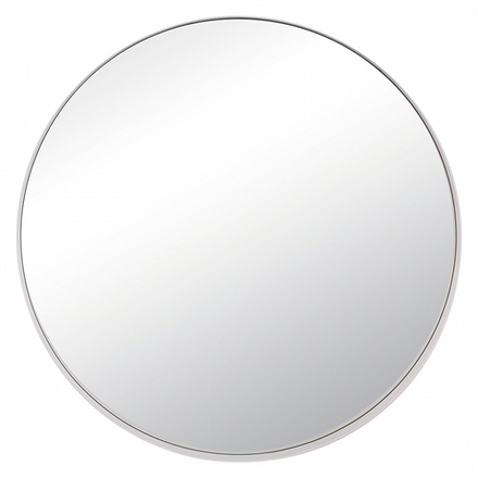 5057-Z2 (1) Зеркало интерьерное настенное в круглом корпусе из металла, d=50,5см, белый, Рубин