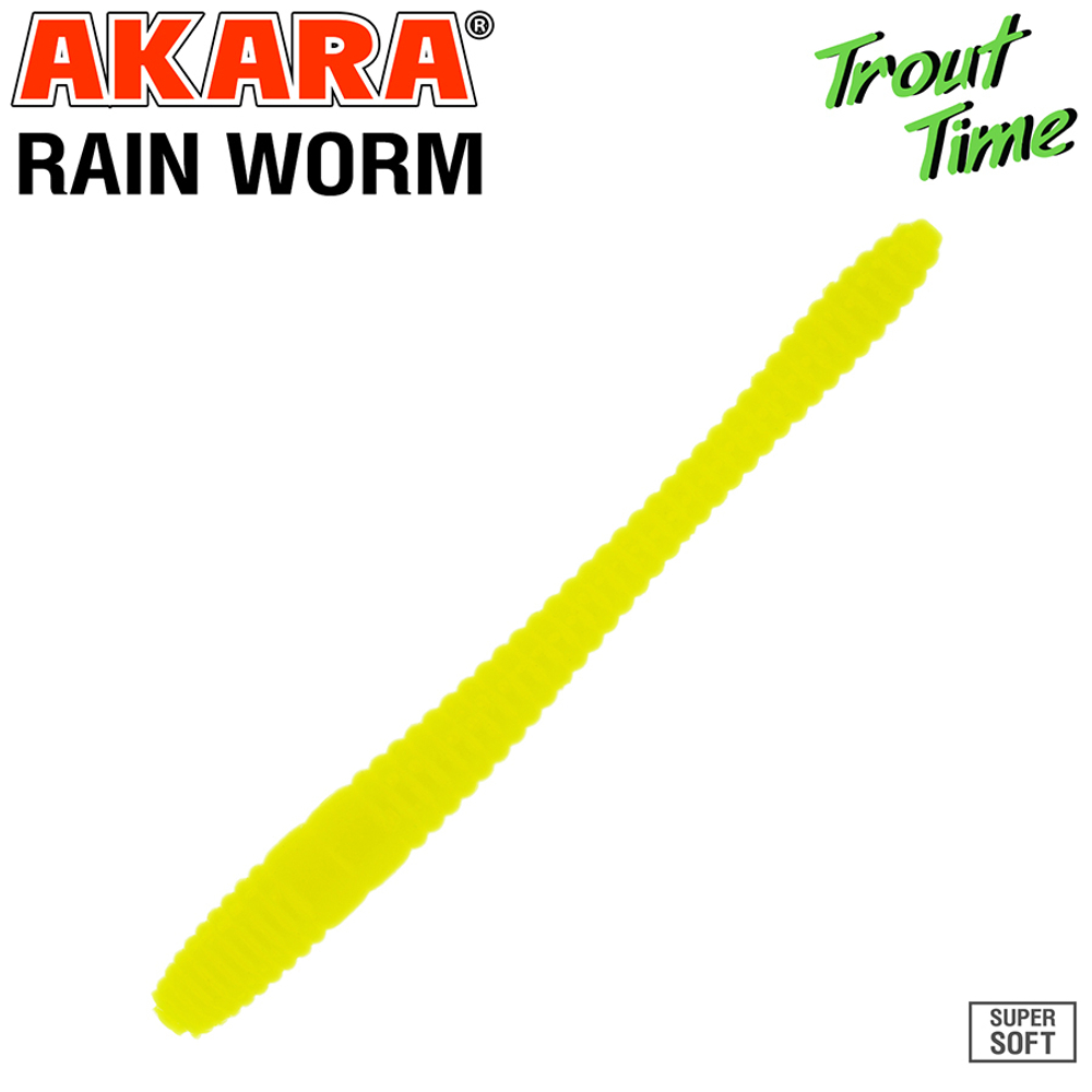 Силиконовая приманка Akara Trout Time Rain-Worm 2.5 Cheese 04Y (10 шт.)
