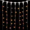 Светодиодный занавес 2*2 м., 400 желтых LED ламп, прозрачный провод ПВХ, LTC (PCL402-10-2Y)
