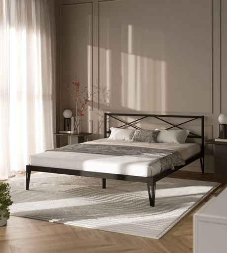 Кровать Форвард КМД 37 ТЕЯ 140 черный