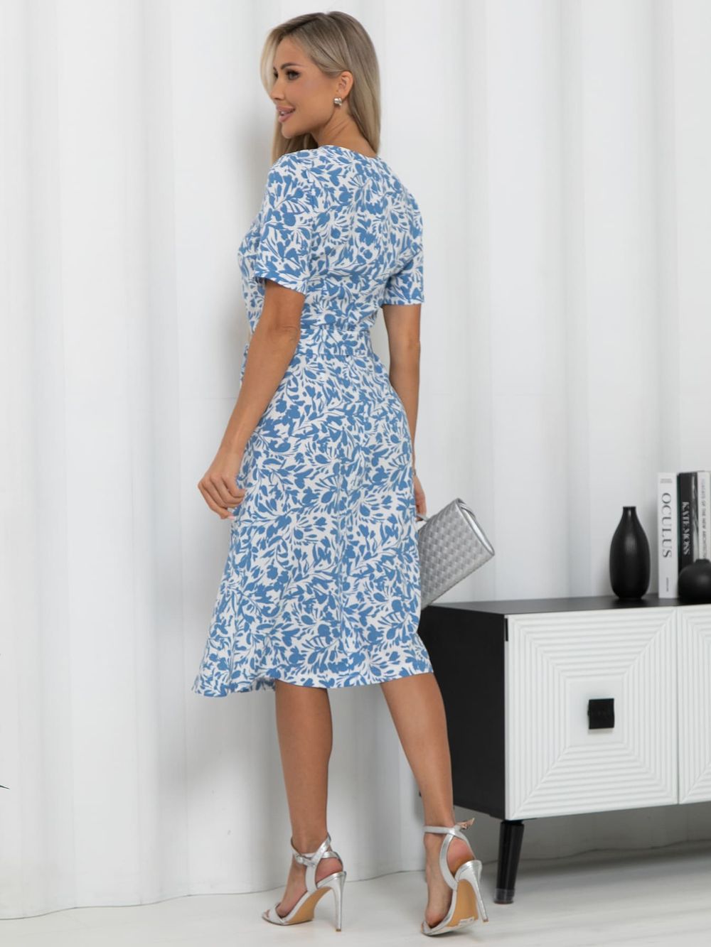 Платье Тесса (голубо-белое) П15929-45М LT Collection