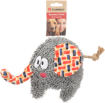 Игрушка для собак Слонёнок, 24 х 7,5 х 17 см, плюш, серый, Flamingo