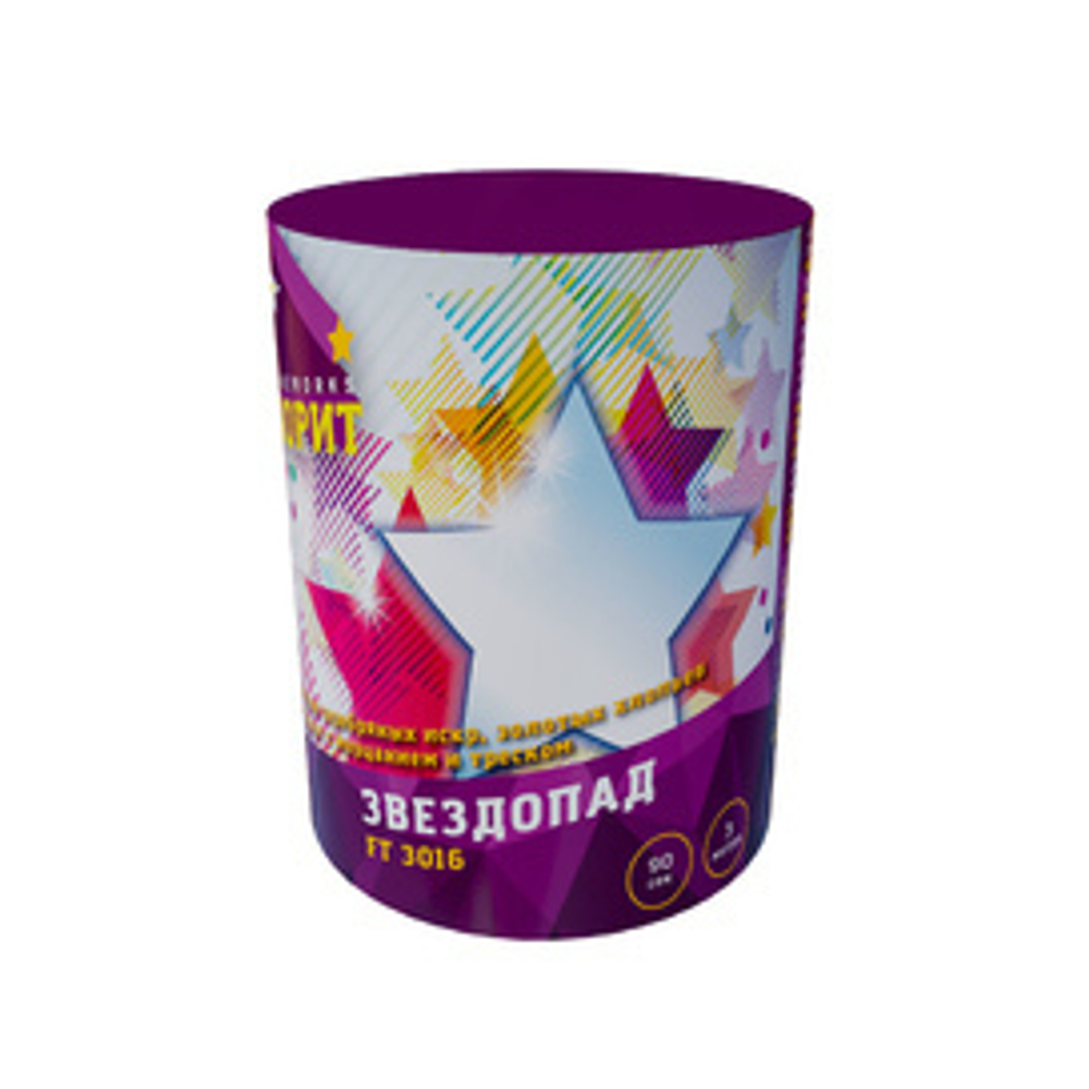 Фонтан "Звездопад" 90 секунд / 3 метра / 4 эффекта