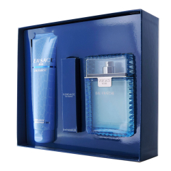 Versace Man Eau Fraiche set(edt 100+ perfumed sh/g 150 + edt travel 10) — шикарный подарочный набор для мужчин.