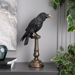 Ворон Рэйвен Черный Бронза