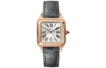 CARTIER SANTOS DE Quartz Movement Women"s Watch 27.5*38mm White Dial 18K Rose Gold Watch Case