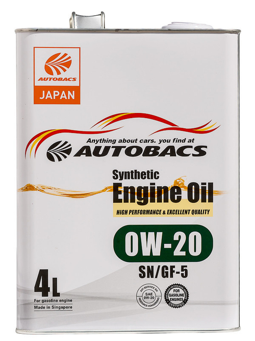 AUTOBACS Synthetic Engine Oil 0W-20 SN/GF-6A