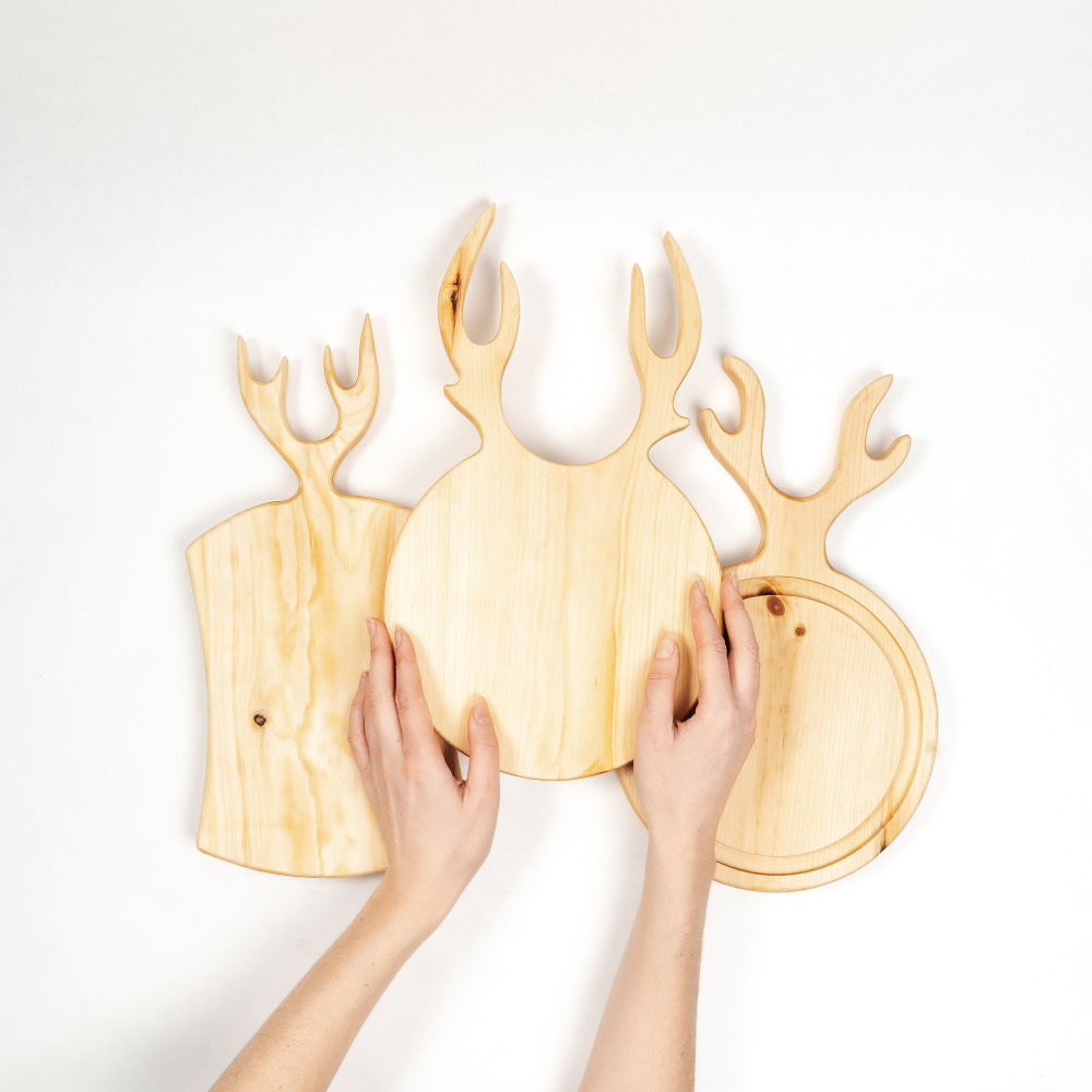 Набор разделочных досок из сибирского кедра 3 шт.  RDN30