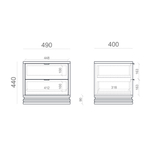Прикроватная тумба TIMELESS TLD125 на цоколе