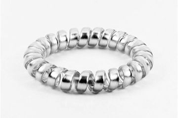 Резинка для волос "Спираль" (металлик)