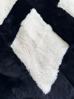 Покрывало меховое ковер из шкуры овчины