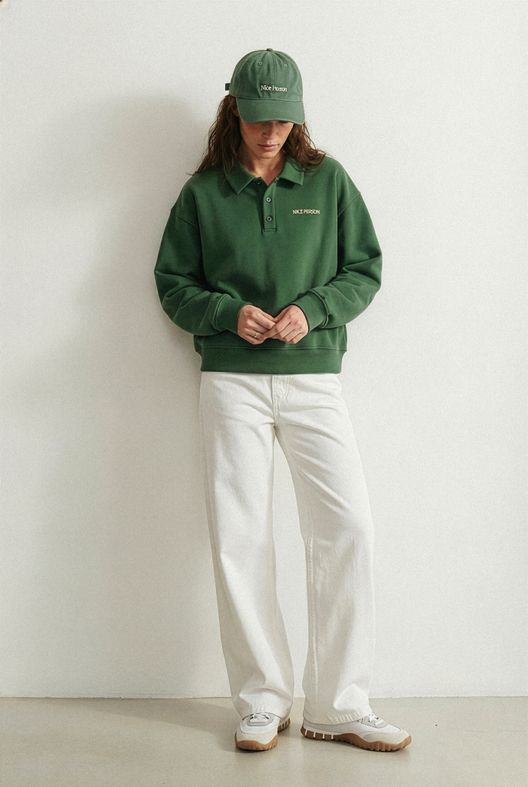 Свитшот поло, зеленый / Хороший Человек (Nice Person)