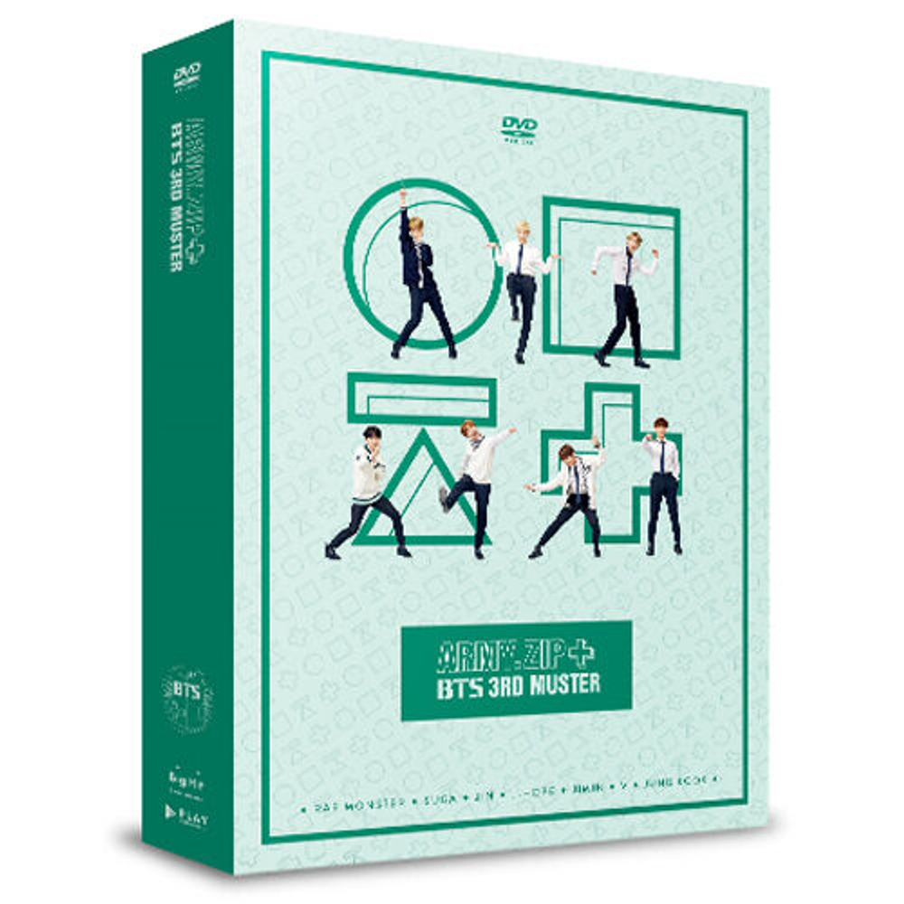 видео BTS - ARMY.ZIP+ 3RD MUSTER DVD (3 DISC)