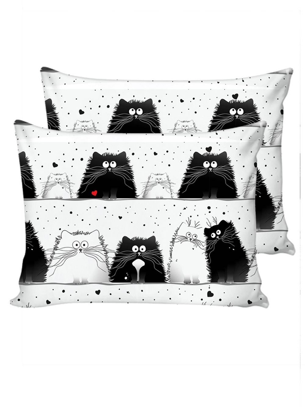 Наволочка комплект 2шт сатин Milky Garden "Tomcat" 50x70 см