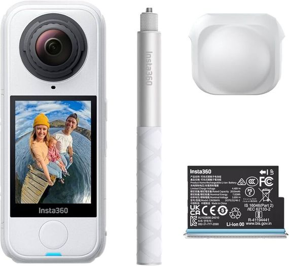 Экшн-камера Insta360 X4 Air Starter Bundle White (Белая)