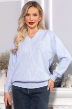 Джемпер хлопковый Карамелька (голубой) Б14627-4М LT Collection