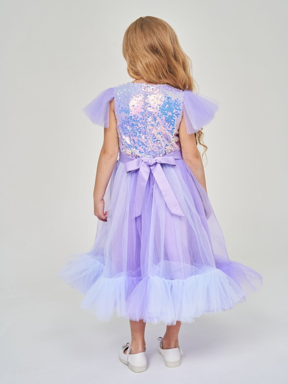 Пышное платье с пайетками на новый год