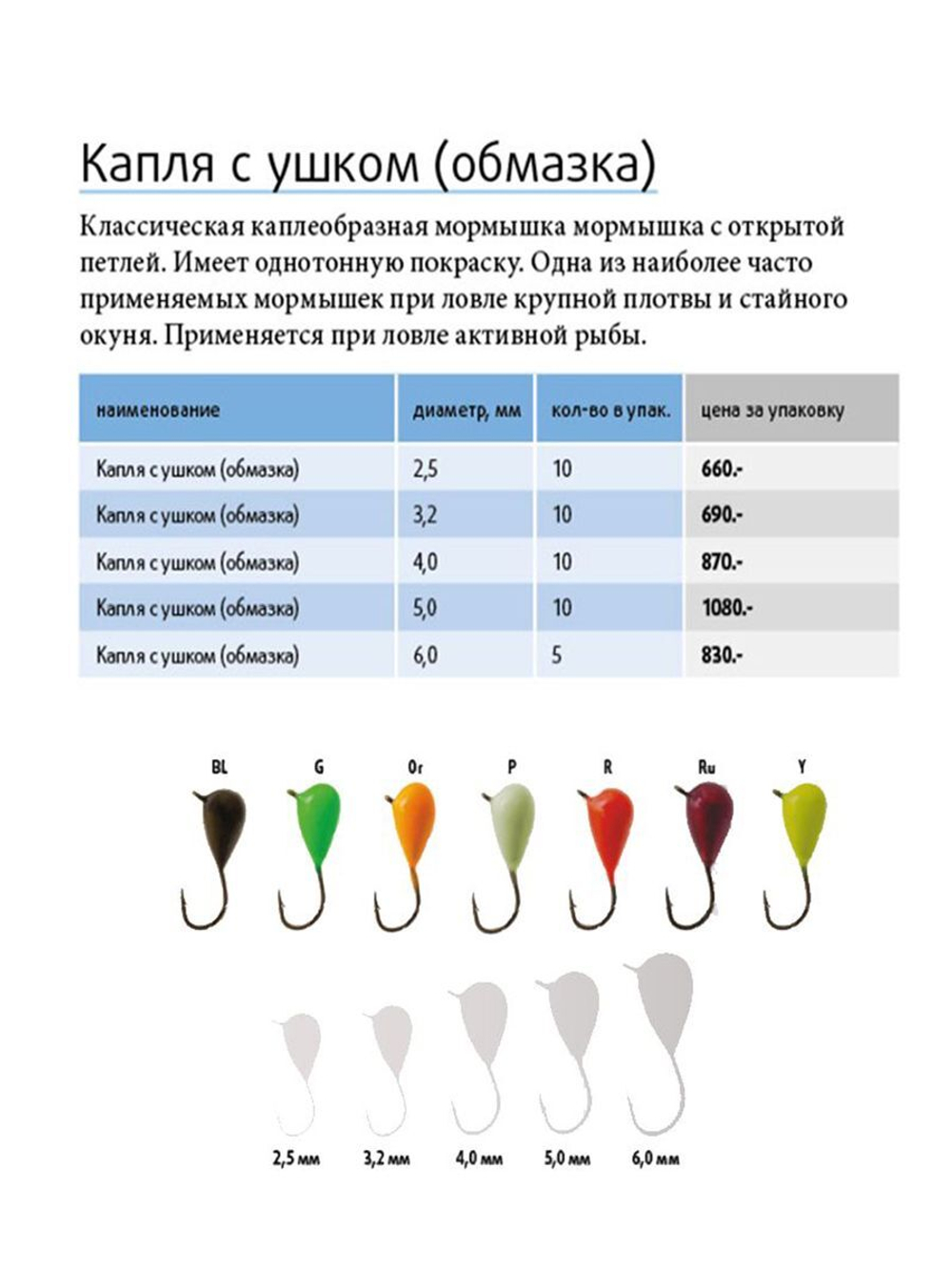 Мормышка вольфрамовая КАПЛЯ С УШКОМ, G, 5 шт 3,43 г