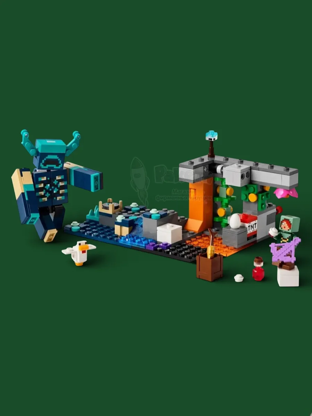 Лего Майнкрафт Столкновение с Варденом 21274