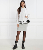 Юбка boucle knit Karl Lagerfeld - серый(235W1204)
