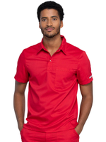 Поло медицинское мужское Cherokee WW615 с отложным воротником, синий, XL