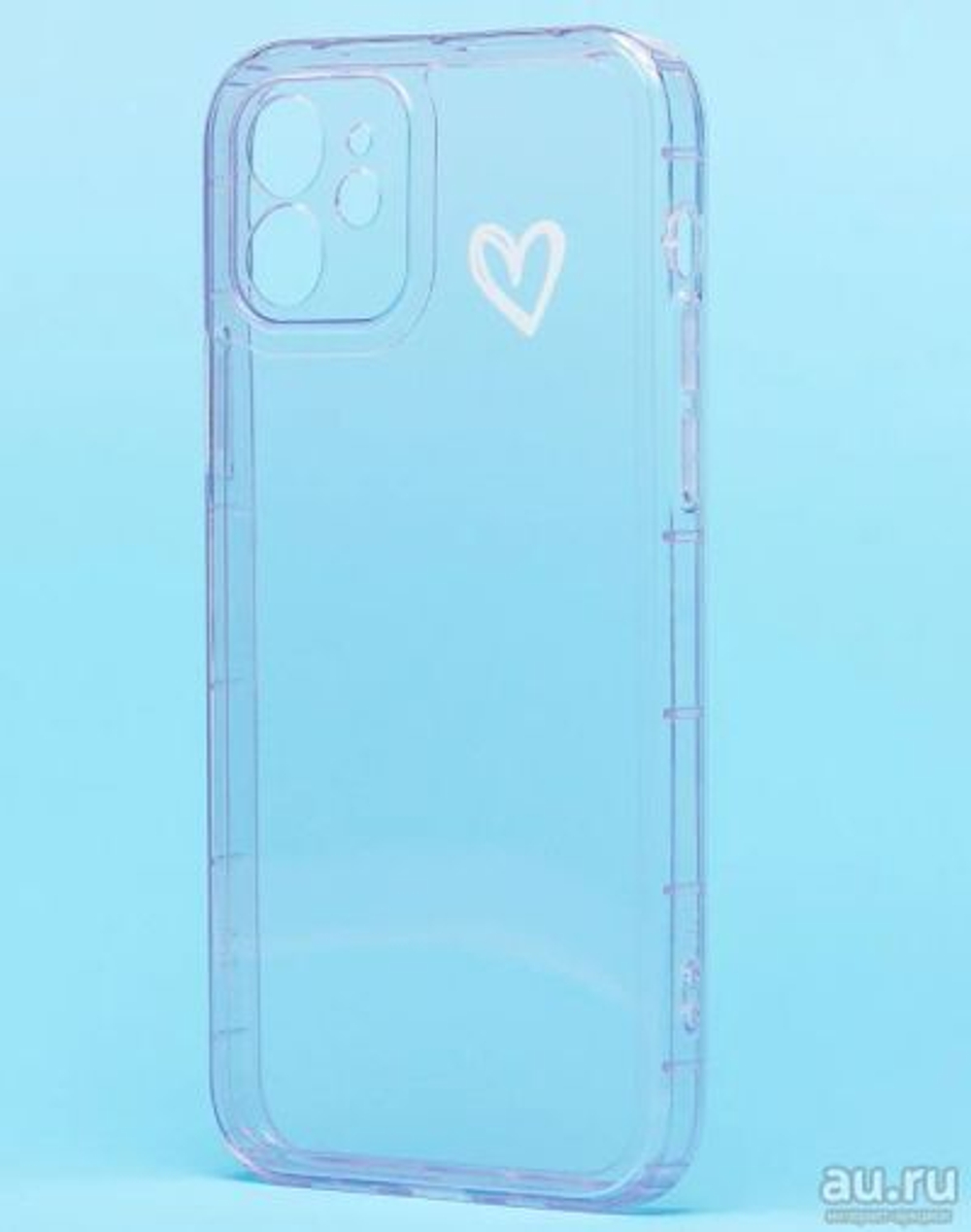 Накладка iPhone 11Pro (5.8") силикон transp кнопки Blue Coblue