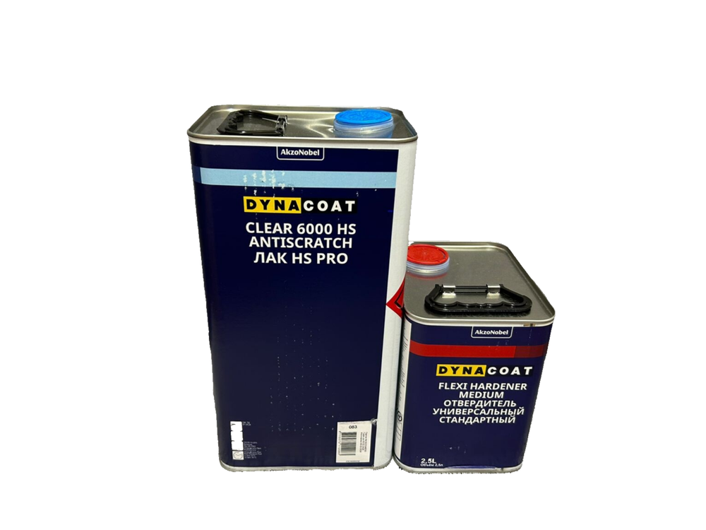 Лак автомобильный Dynacoat Clear 6000 HS Antiscratch (5л) с отвердителем Flexi Medium (2,5л)