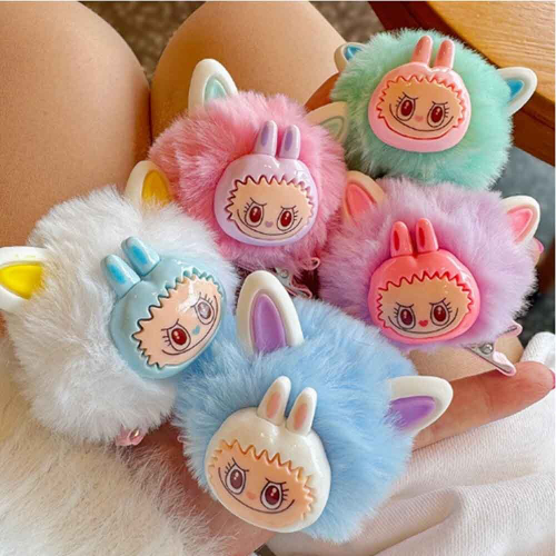 Заколка Лабубу-пушистик