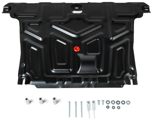 Защита картера и КПП АвтоБроня для Hyundai Creta I (V - 1.6; 2.0) 2016-2021, штампованная, сталь 1.5 мм, с крепежом, 111.02366.1