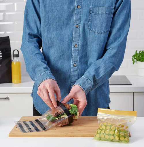 ИСТАД ISTAD Набор пакетов для заморозки 60 шт 1л/0.4л, желтые